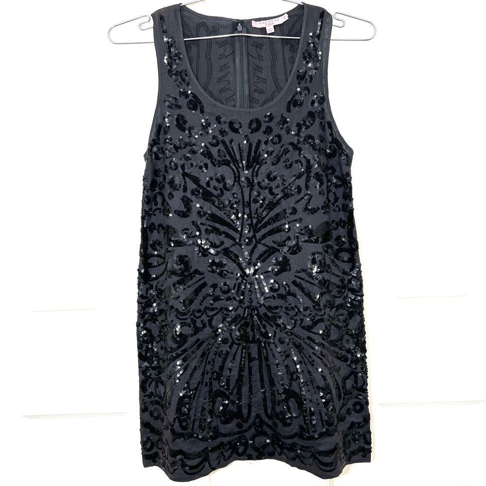 Calypso St. Barth Linen And Sequin Sleeveless Min… - image 2